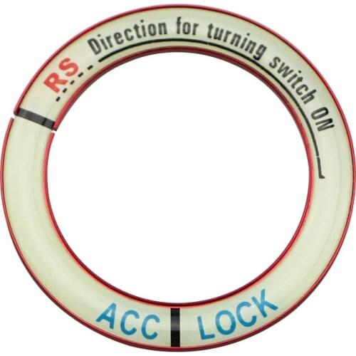 1 Piece Aluminum Alloy Lumiuous Car Engine Start Stop Ignition Key Ring Key Decoration Rings for Mazda 3 Axela Atenza CX-5 CX5