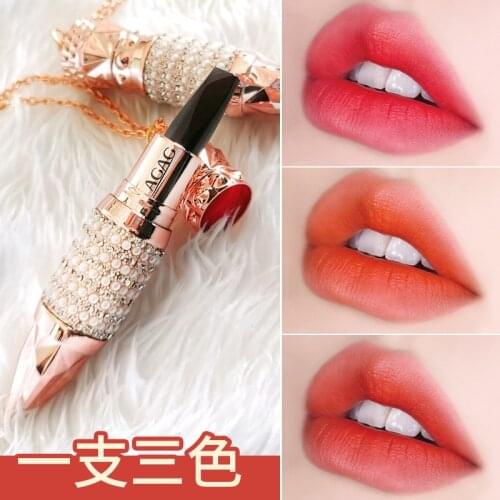Queens Scepter Black Lipstick A Tricolor Student Female Valentines Day Makeup Lipstick