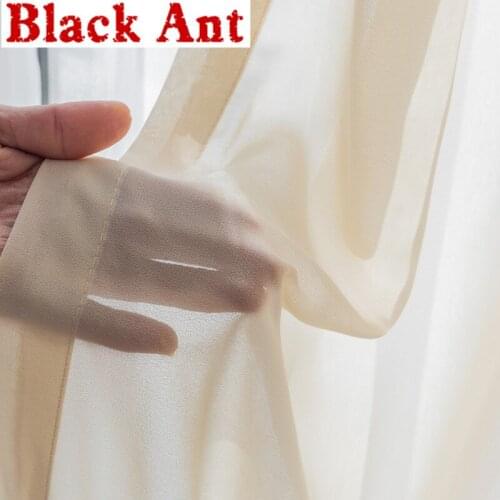 Soft Solid Color Tulle Curtain For Living Room Window Screen Bedroom Balcony Window Blinds Drape Home Window Treatment X-ZH225