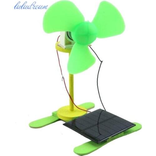 DIY Solar Toys Fan Motor Science Experiment Education Kit Solar Toys Assembled Toys Model