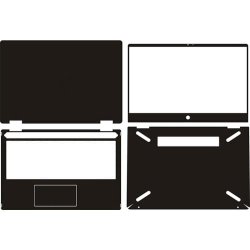 Laptop Sticker Skin Decals Carbon fiber Cover Protector for HP Pavilion x360 14-DH0014TX 14"