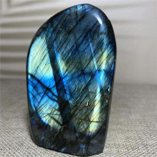 Natural Labradorite Quartz Crystal Home Furnishing Wedding Decoration Stone Globe Reiki Masters baroque stone