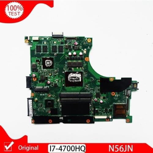 Original N56JN I7 I7-4700HQ CPU REV2.0 For Asus N56 N56J Laptop motherboard