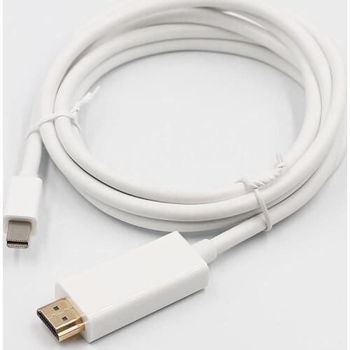 1.8m Thunderbolt 1/2 Mini Displayport DP to HDMI Cable Adapter Mini DP to HDMI Converter Cable to HDMI Cable Adapter