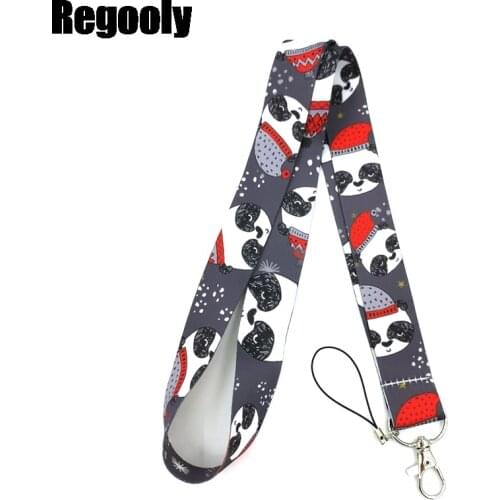 Christmas Snowman Panda Lanyard for Keys Phone Cool Neck Strap Lanyard for Camera Whistle ID Badge Cute webbings ribbons Gifts