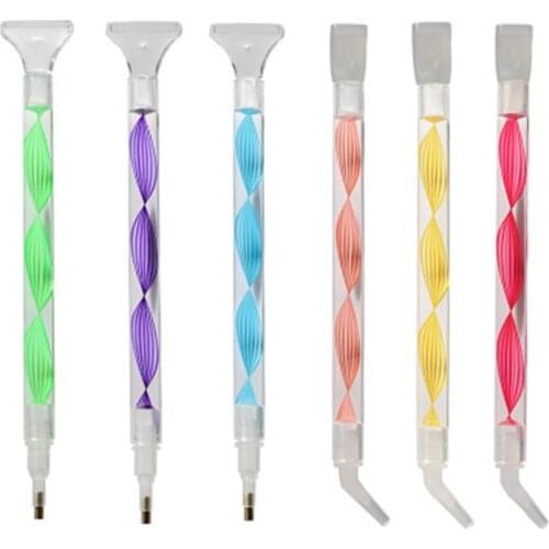 Huacan 5D Diamond Painting Pen Tool DIY Diamond Embroidery Cross Stitch Colorful Rhinestone Point Pen Accessories Gift