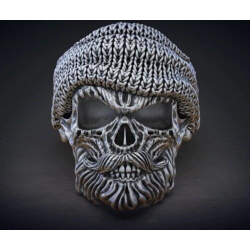 SECRET BOY Vintage Gothic Viking Skull Ring Mens Jewelry Antique Gothic Mens Punk Biker Ring for Male Valentines Day Gift