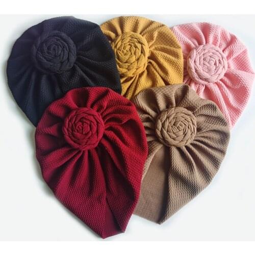 Baby Girls Handmade Knotted Hat Newborn Headwrap Infant Turban Soft Beanies for Child Kids Head Accessories Bebes Cap