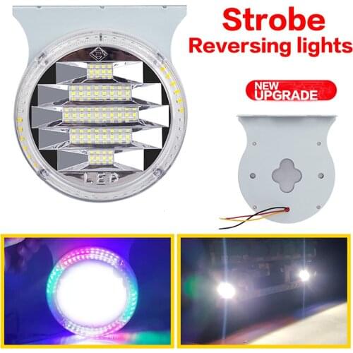 24V LED Truck Trailer Tail Lights Running Multicolor Strobe Reverse White 6000K use for Side Marker Lights ATV Car Rear Lamp