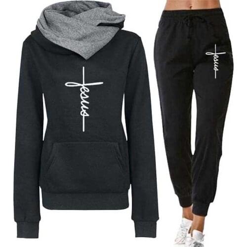 Long Sleeved Hoodie Sweatshirts Tracksuits Women Set Fleece Hoodies Sweatshirts Jogging Suit Outfits Women Clothing Sweatsuits