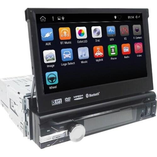 Universal 1 din Android 8.01 Quad Core Car DVD player GPS Wifi BT Radio BT 2GB RAM ROM16GB 4G SIM Network Steering wheel RDS