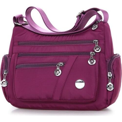 Oxford Waterproof Shoulder Bag Women Casual Crossbody Bag Multifunction Shopping Handbag Large Capacity Messenger Bag