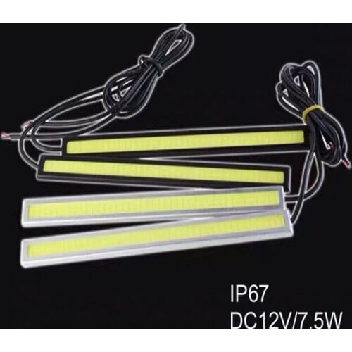 High quality 12V Car Day Light COB led Strip,Decorative Bulb,Auto Led DRL light,Car Daytime Running Lamp free shipping 6pcs/lot