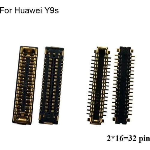 2pcs For Huawei Y9s LCD display screen FPC connector For Huawei Y 9s logic on motherboard mainboard HuaweiY9s