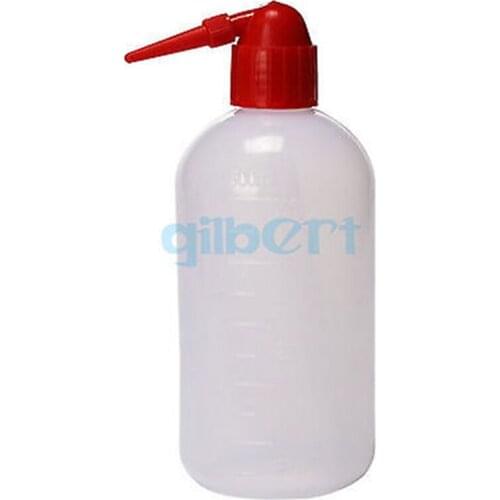 250ml 500ml Plastic PE Mouth Diameter 24mm Lab Squeeze Bottle Tattoo With Wash Red Bird Tip Laboratory