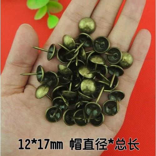 Antique Tacks Iron Decorative Upholstery Tacks bronze Bronze decorative sofa bubble nail 12mm*17mm
