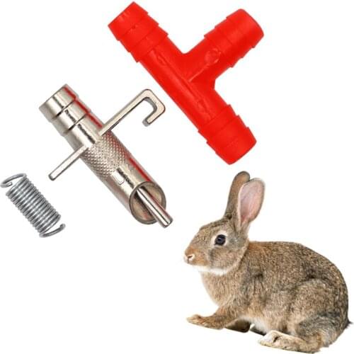 50PCS Rabbit Automatic Nipple Water Feeder for Rodent Waterer Rabbit Nipple Drinking Tools Drinker for Rabbit Feeder Accessories