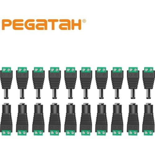 BNC cctv connector camera 1Pairs 2pairs 5pairs Male Female DC Power Jack Plug Screw-on Wire Connector for cctv cameras