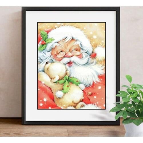 Diamond Painting Christmas Cartoon Diamond Embroidery Santa Claus Full Square Picture Of Rhinestone Paint With Diamonds