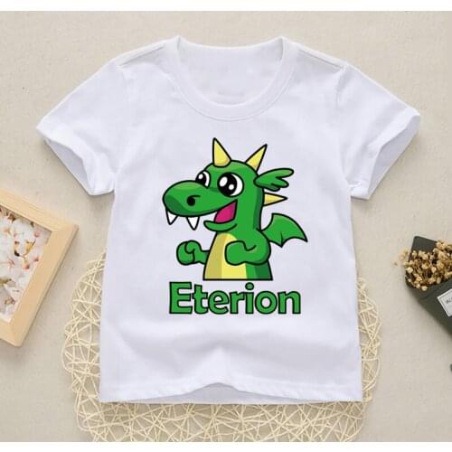 2021 T Shirt Cartoon Animals Baby Kids Boys Girls Children Print Short Sleeves Tops Toddler Summer Funny Fashion Clothing Tees