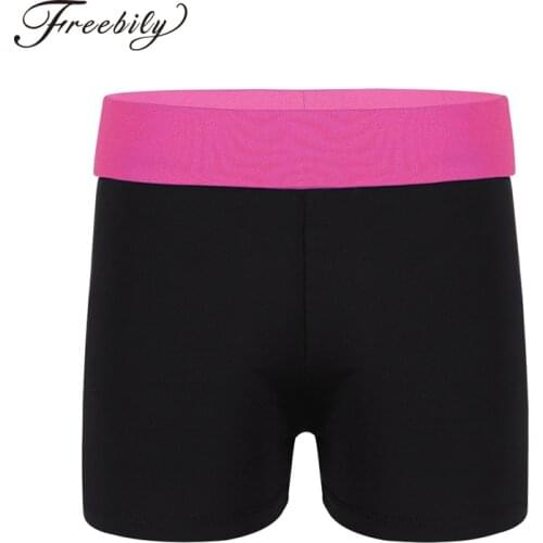 Kids Girls Ballet Shorts Wide Elastic Waistband Shorts Sports Gym Workout Gymnastics Leotard for Girls Ballet Leotard Bottoms