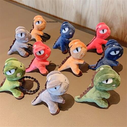 Cotton Stuffed Animal Plush Toy , Hair Tie Dinosaur Doll , Childrens Party Decoration Gift