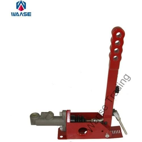 Red Universal Car Hydraulic Handbrake Vertical Drift Rally Racing E-Brake Lever with Locking Device Master Cylinder