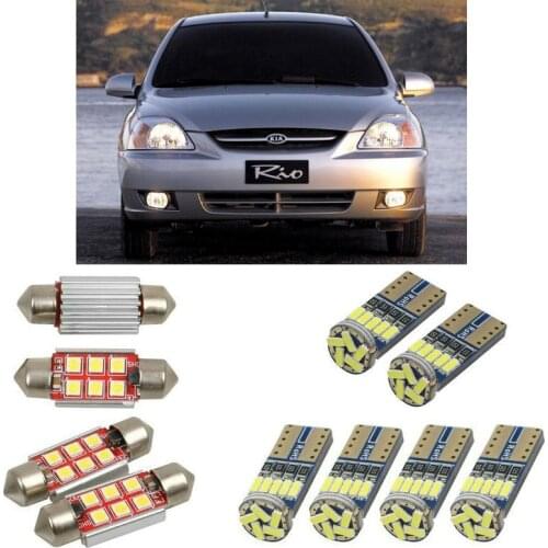 Superbright Interior led Car lights For Kia rio estate dc saloon dc sedan bulbs for cars dome map light 4pc