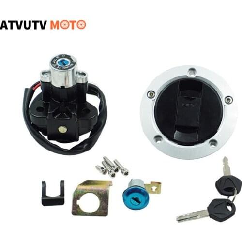 Motorcycle Lockset Ignition Switch Fuel Gas Tank Cap Cover Lock Key Set For SUZUKI GSXR600 750 1000 1250 SFV650 SV1000 V-STROM