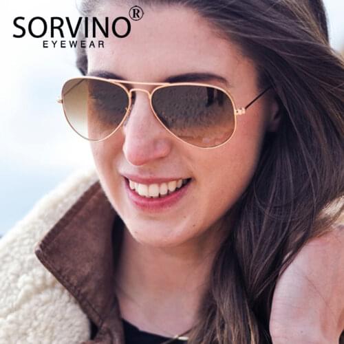 SORVINO Retro Classic Polarized Pilot Sunglasses Women Men 2020 Luxury Brand Big Mirror Aviation 90s Sun Glasses Shades SP256