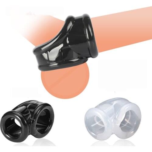 Male Scrotum Bound Ring Time Delay Belt Dick Cock Ring Masturbate Testis Restraint Cockring Ball Stretcher Penis Sleeve Sex Toys