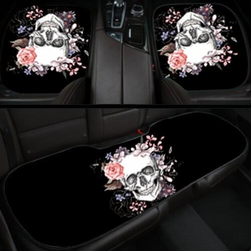 2020 new Car seat cushion fashionable personality 3D printing wolf skull set general vehicle supplie car cover accessories