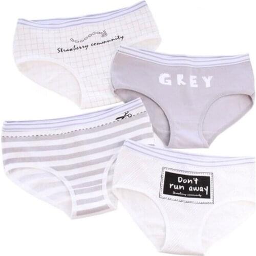 2019New Teenage Underpants Bear Printed Young Girl Briefs Cartoon Panties Girl Cotton Panty Kids Underwear SQ9-1