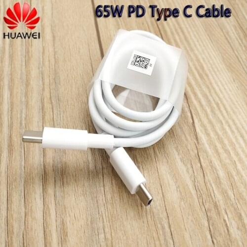 65W 5A PD USB C To USB Type C Cable Original Huawei Super Fast Charging Data Cable 100cm For P40 Mate 40 Pro Matebook 13 14 X E