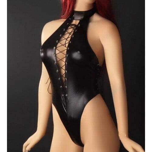 Sexy Shiny Leather Cage Skirt Body Bondage Harness Set Goth Chest Cross Straps Belt Corset BDSM Fetish Erotic Lingerie Club Rave