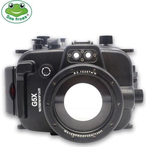 Underwater 40m Photography Submersible Camera Case for Canon PowerShot G5X Camera Waterproof Housing Scuba Diving Sumergible Bag