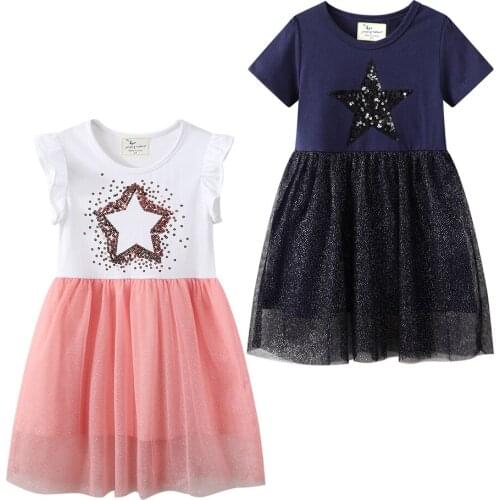 Girls Casual Dress Clothes Toddler Kids Clothing Dress Up Spring Summer Children Costume For 1-7 Years