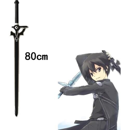 Sky Sword Art Online SAO Kirigaya Kazuto Elucidator / Dark Repulsor Cosplay Prop Foam PU Model Kid Gift Cosplay Sword 1: 1 Kid