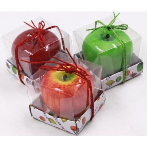 Fruit Candles Apple Shaped Candle Scented Bougie Festival Atmosphere Romantic Party Decoration Christmas Eve New Year SN1359
