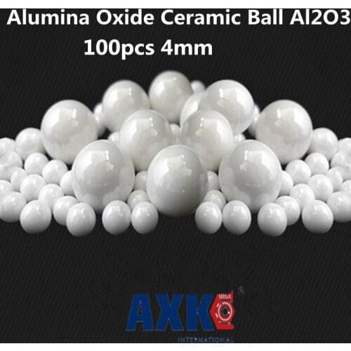 100pcs 4mm Alumina Oxide Ceramic Ball Al2o3 For Bearing/pump/linear Slider/valvs Balls