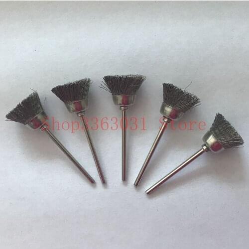 100PCS Cup Steel Wire Brush Dremel Rotary Tool for Jewelry tools