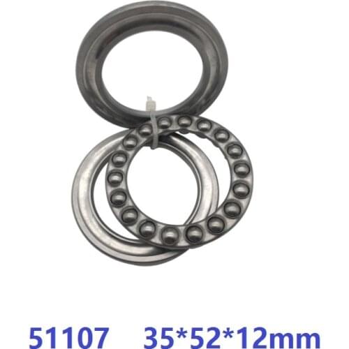 20pcs 51107 Axial Ball Thrust Bearing plane thrust ball bearing 35x52x12mm