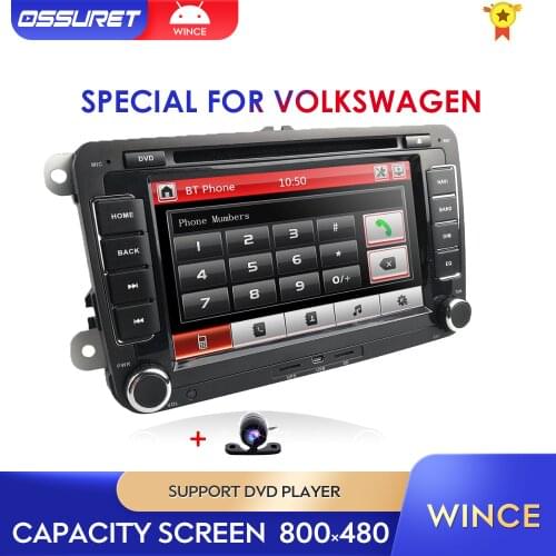 Car DVD Stereo GPS Radio Stereo Navi For VW Passat CC Golf 5 6 Cabriolet Tiguan Jetta Polo Sedan Bora Sharan Wince RDS BT Camera