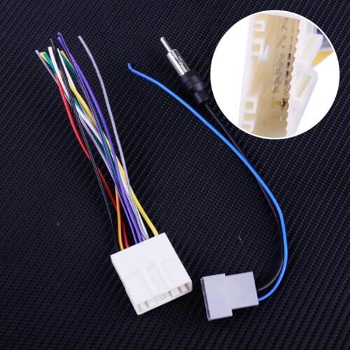CITALL Car DVD Radios Install Stereo Audio Wire Harness Cable Plugs Antenna Adapter for Nissan 307Z Cube Murano Subaru Forester