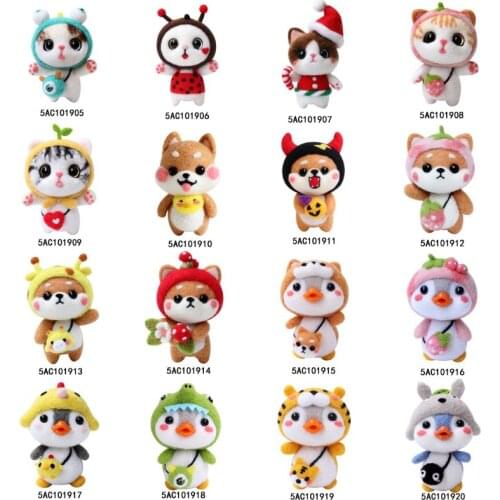Chick Penguin Wool Felt Craft DIY Unfinished Poked Set Handcraft Kit for Needle Material Bag Pack Handmade E56C