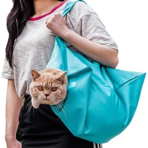 Cat Outing Travel Backpack Portable Adjustable One-shoulder Pet Messenger Bags Fashion Oxford Fabric Comfort Breathable Pet Bag