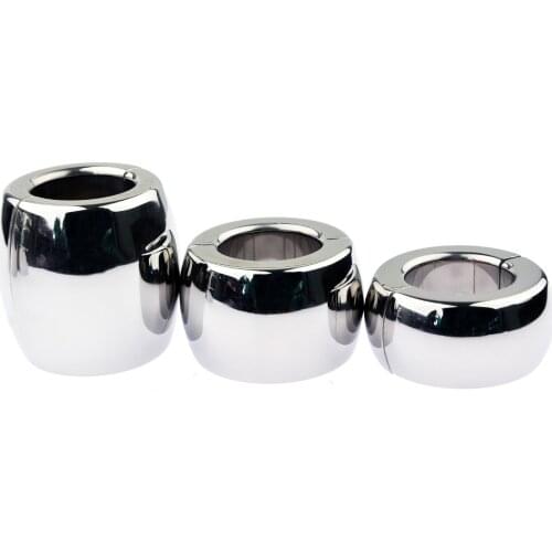 Metal Magnet Scrotum Bondage Pendant Penis Delay Ring Adult Sex Toys Cock Ring