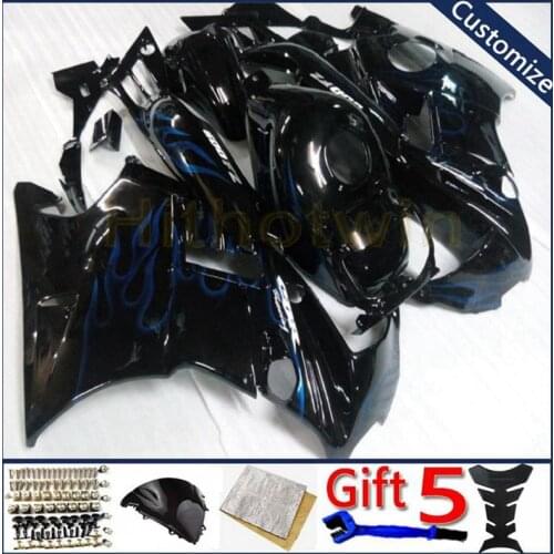 Bodywork kit motorcycle fairing For CBR600F2 1991 1992 1993 1994 CBR600 F2 ABS plastic motor panels kit blue flames