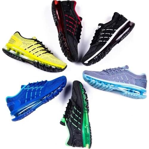 ONEMIX Air Cushion Running Shoes Knit Trainers Breathable Massage Sneakers Man For Outdoor Light Jogging Walking Sports Shoes