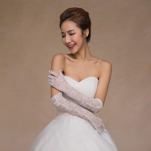Cinderella Lace wedding Gloves Long Bridal Gloves Lace Wedding Accessories